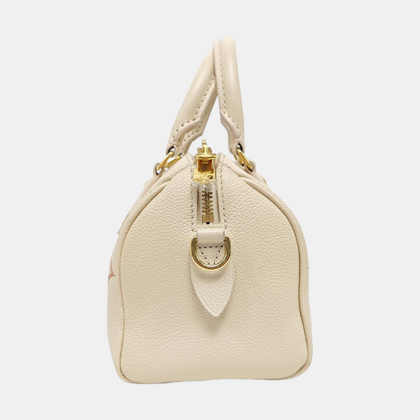 SPEEDY 20 Monogram Calfskin Beige