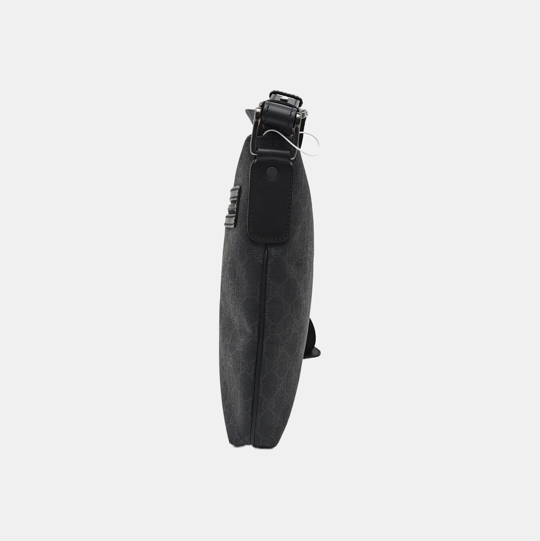 Monogram Coated Canvas Shoulder Bag Black