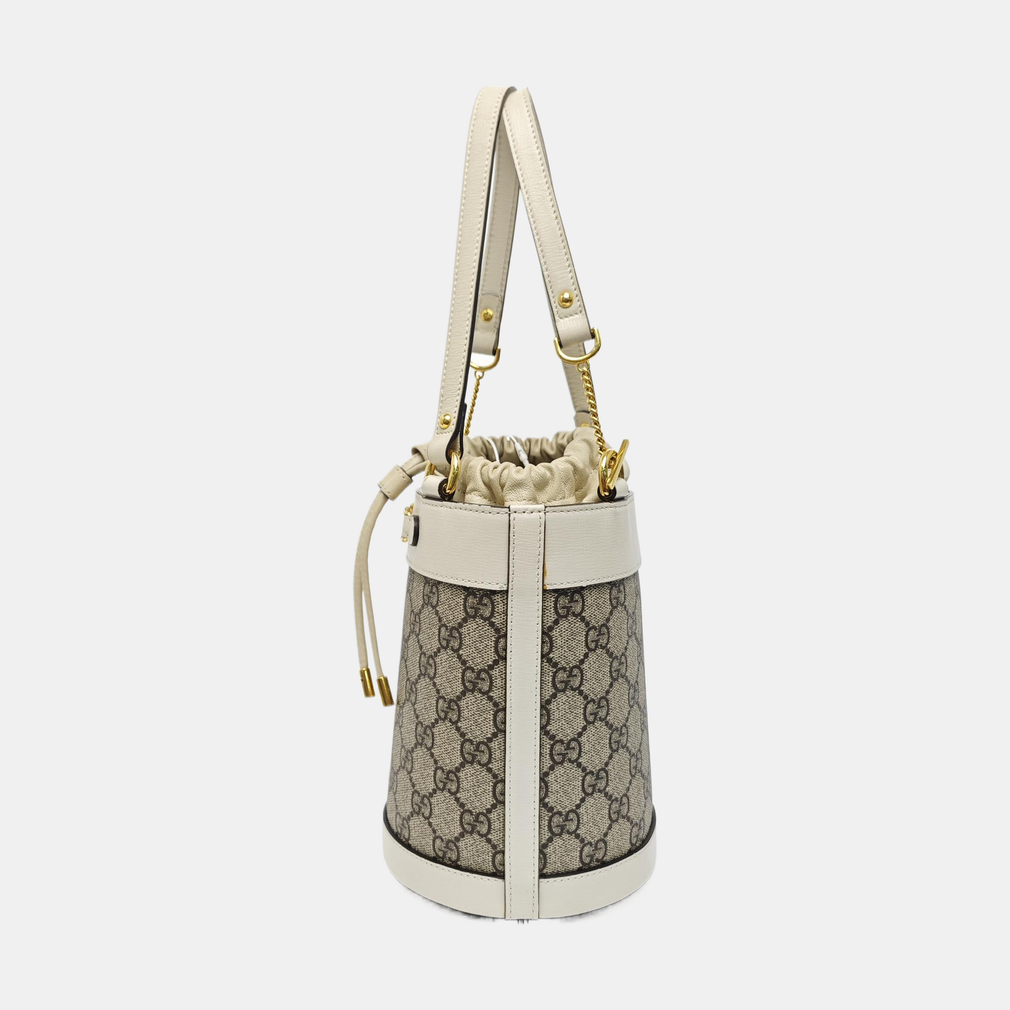 Horsebit 1955 Small Coated Canvas Beige