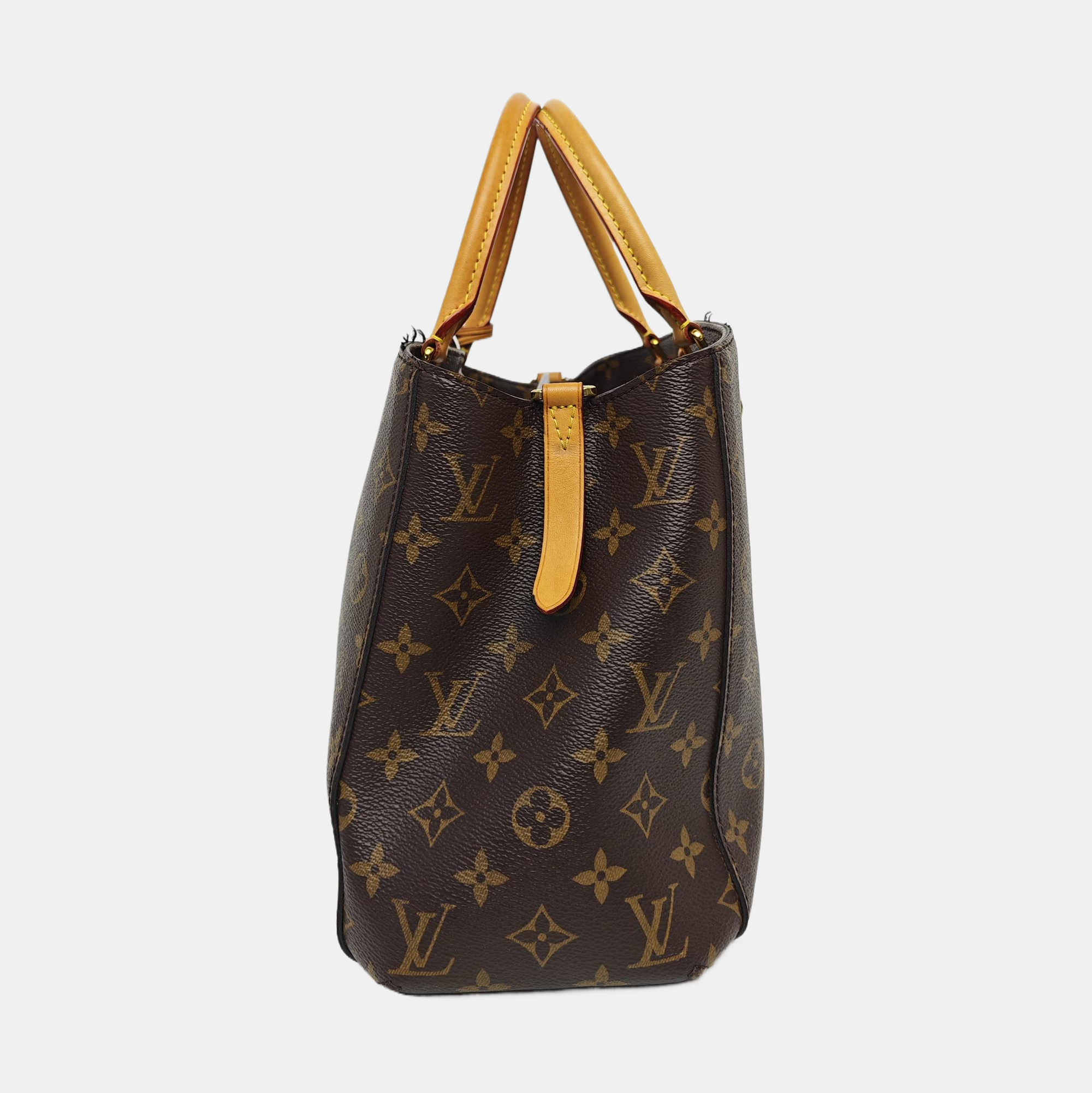 MONTAIGNE Monogram Coated Canvas Brown