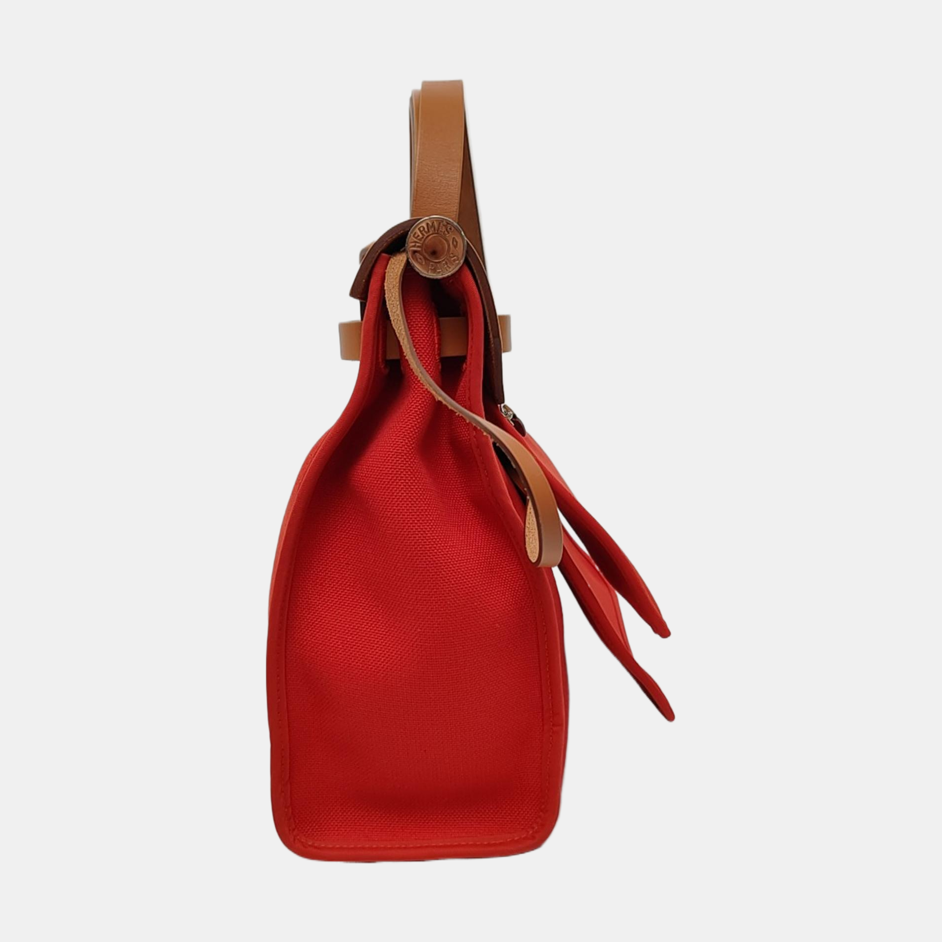Authenticated pre-owned  Herbag 31 Canvas Red - Shoulder Bag at Looply