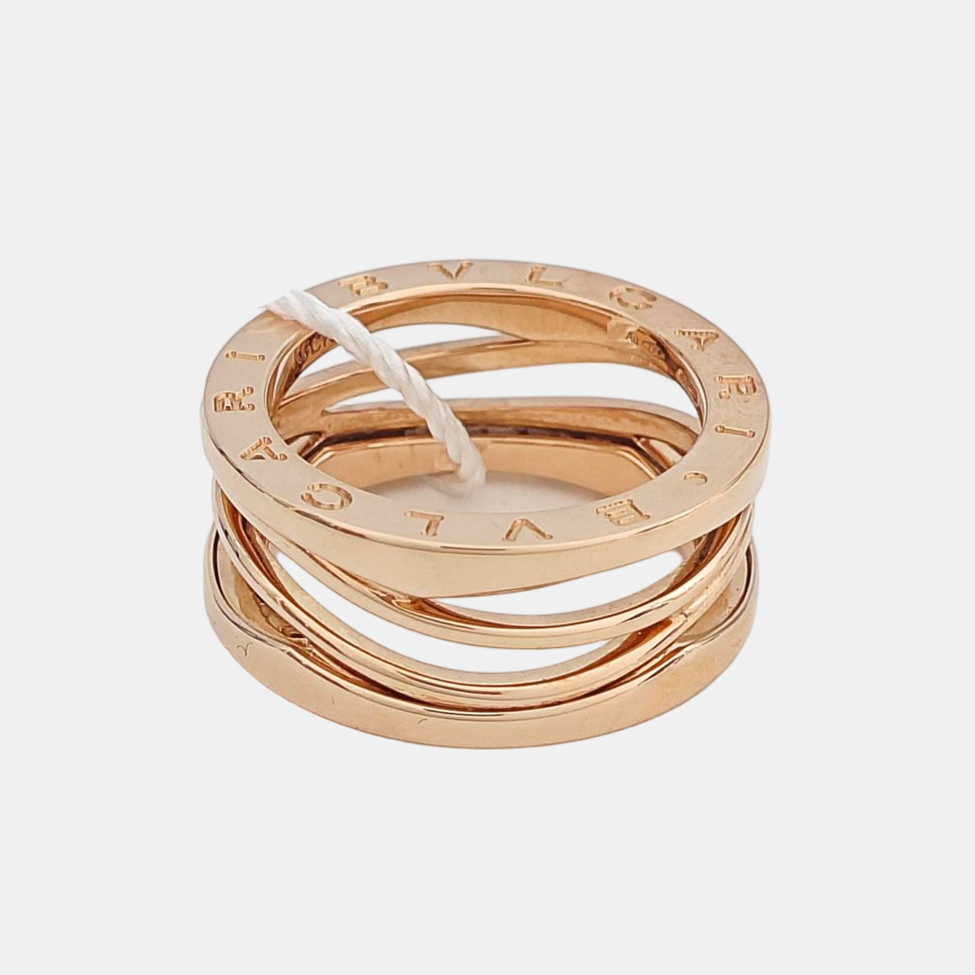 B.ZERO1 18k Rose Gold Ring EU 55