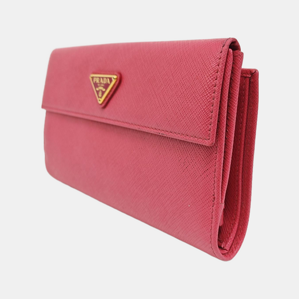 Saffiano Calfskin Wallet Pink