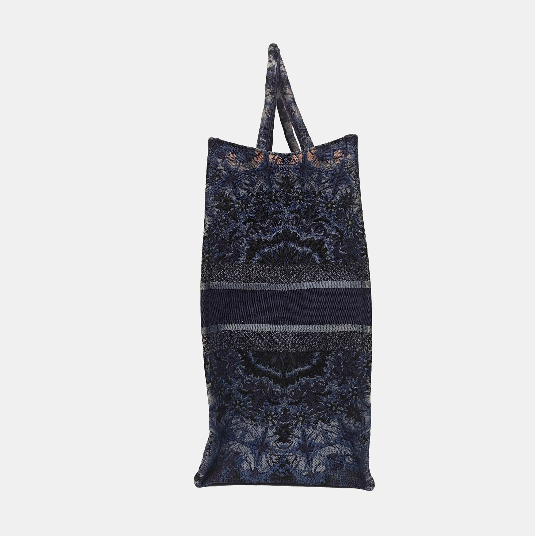 Book Tote Large Canvas Blue
