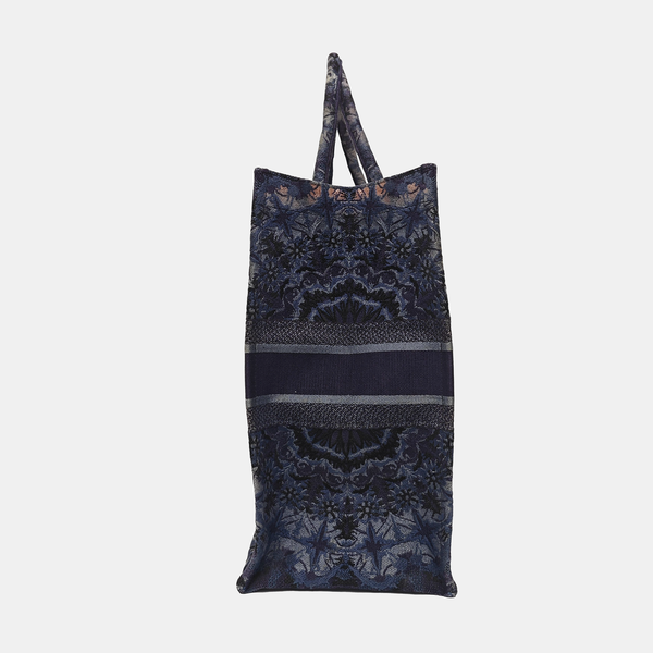 Book Tote Large Canvas Blue
