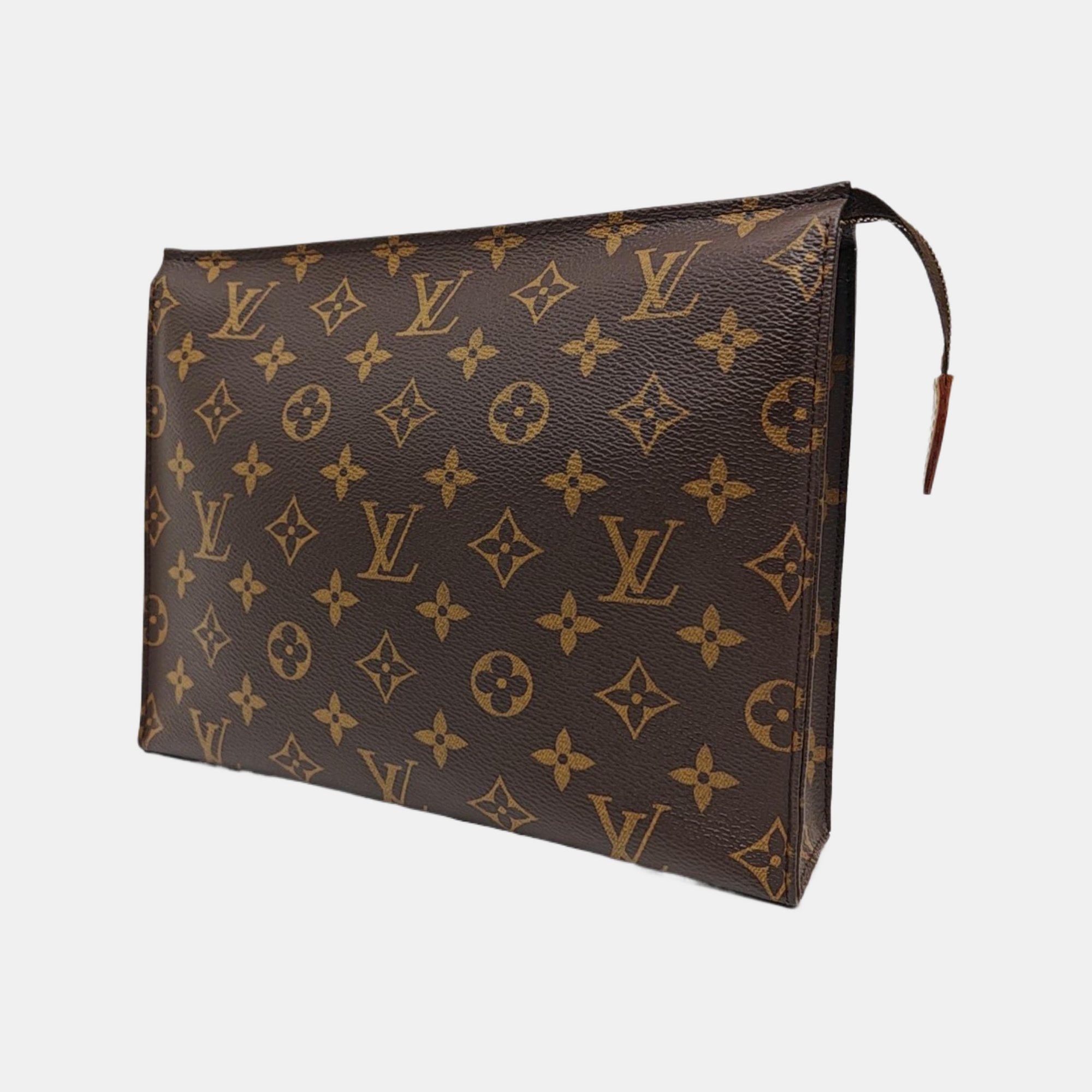 TOILET POCKET 26 Monogram Coated Canvas Brown