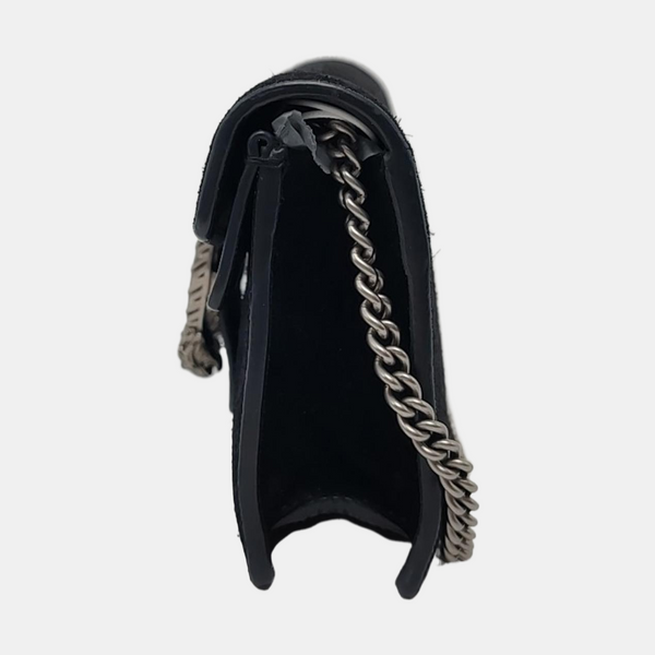Authenticated pre-owned  Dionysus Super Mini Suede Black - Shoulder Bag at Looply
