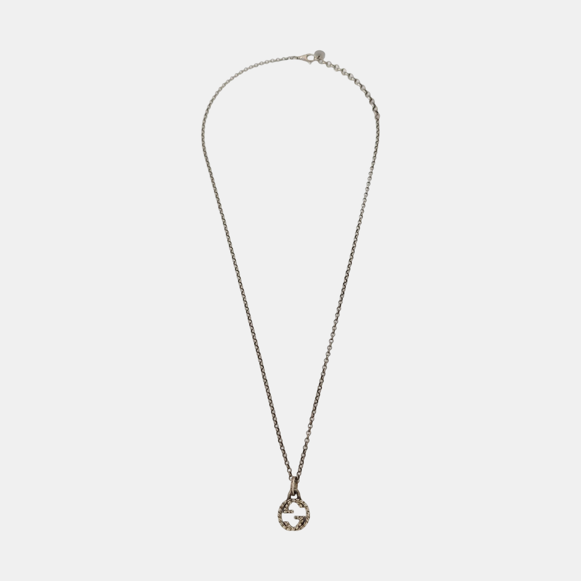 Interlocking G 925 Sterling Silver Necklace