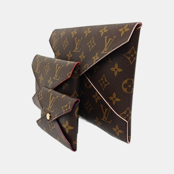 KIRIGAMI Monogram Coated Canvas Brown