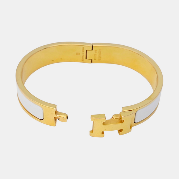 Clic H Metal Gold Bangle
