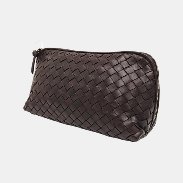 Lambskin Clutch Brown