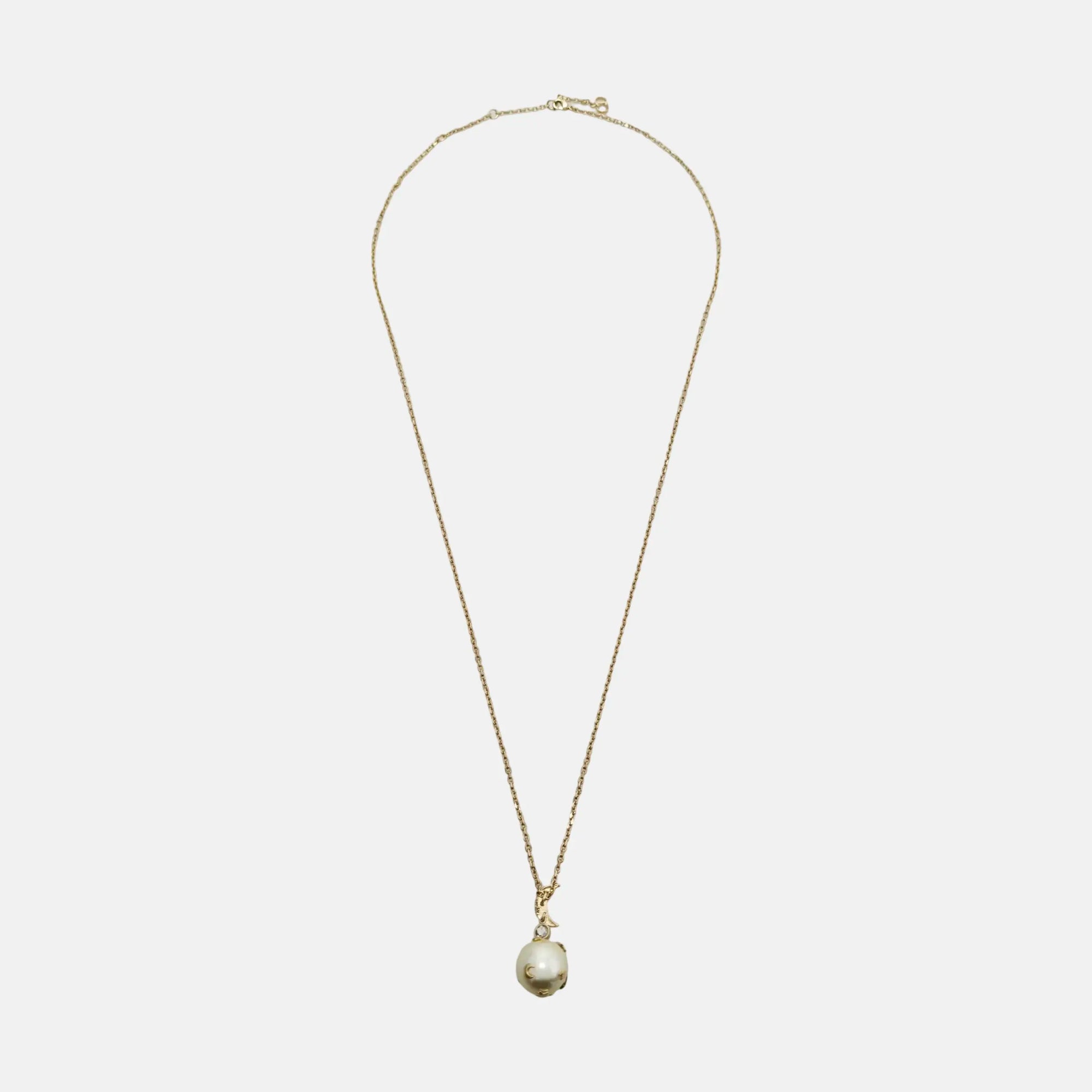 Twist Round Metal Gold Necklace