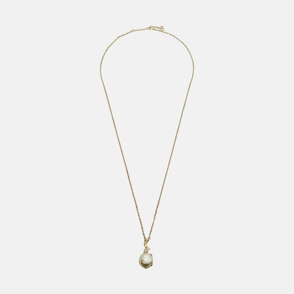 Twist Round Metal Gold Necklace