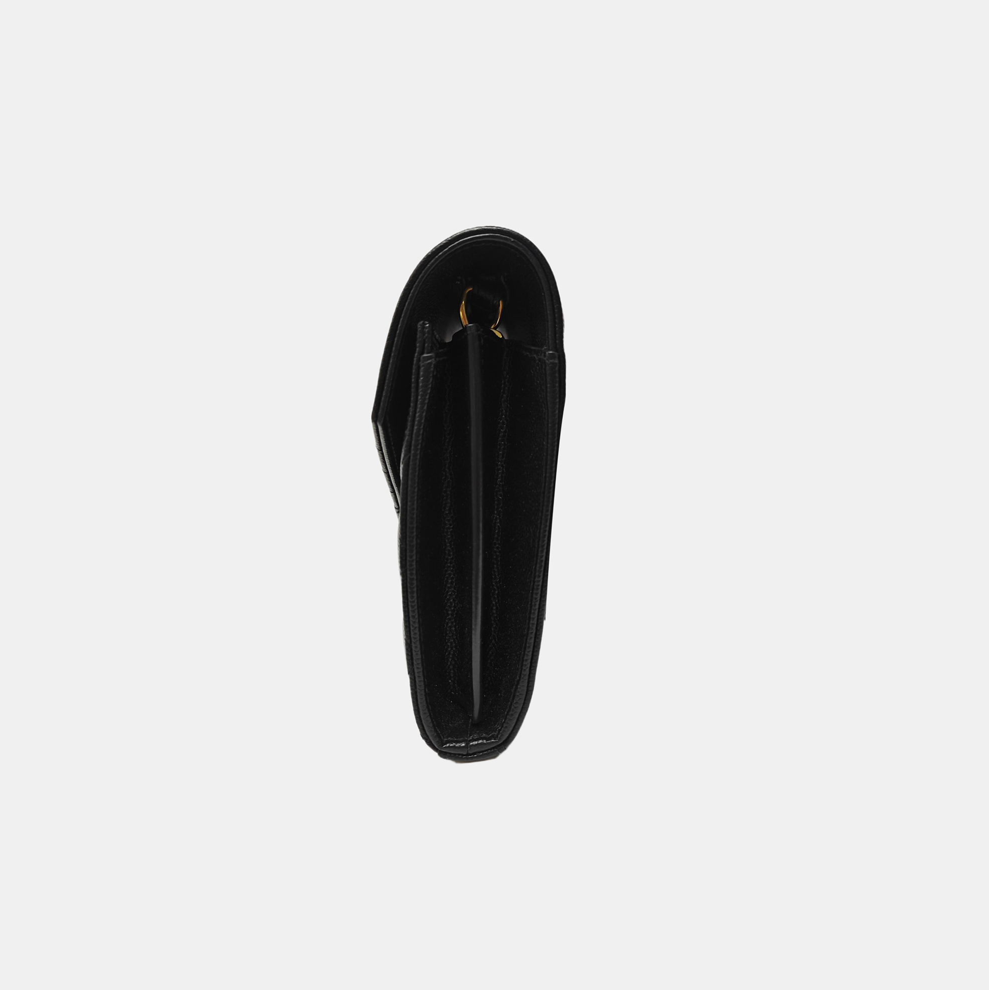 MONOGRAM Medium Chevron Calfskin Black