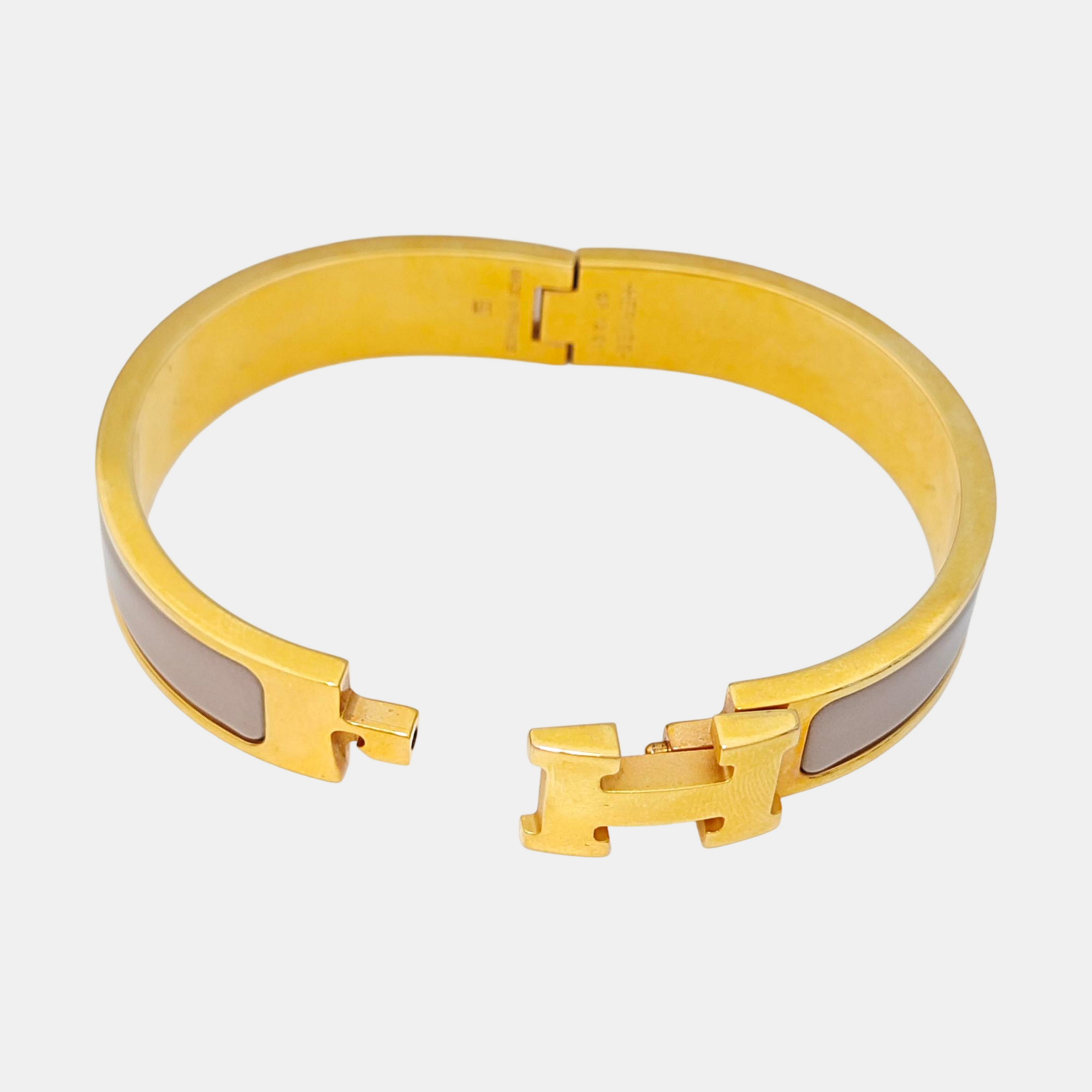 Clic H Metal Gold Bangle