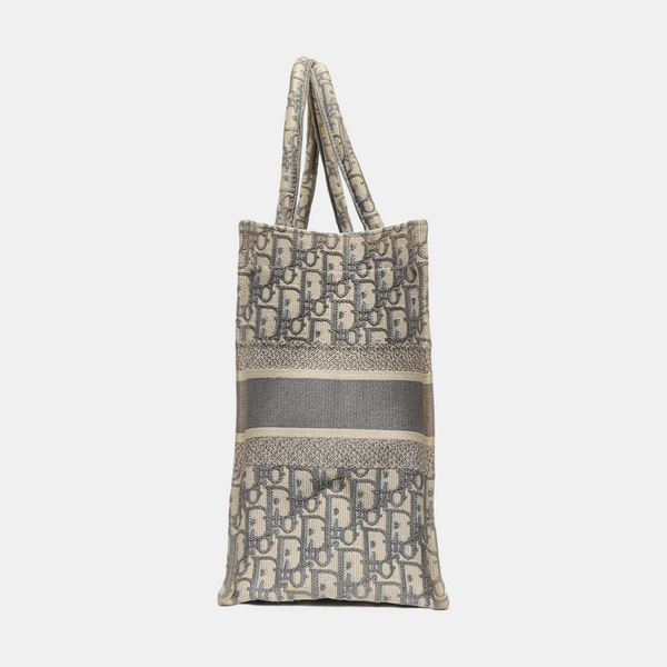 Authenticated pre-owned  Book Tote Medium Oblique Canvas Gray - Tote Bag at Looply