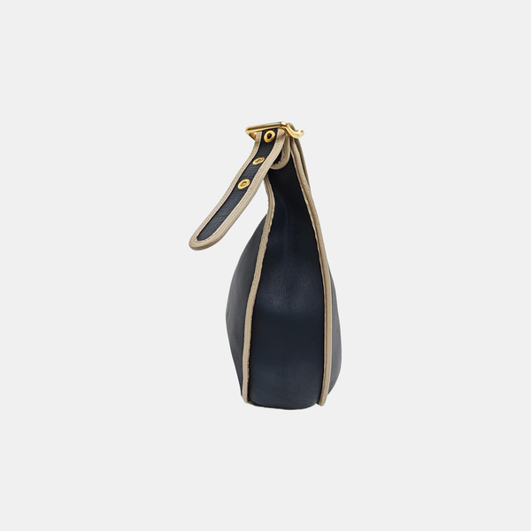 Calfskin Shoulder Bag Blue