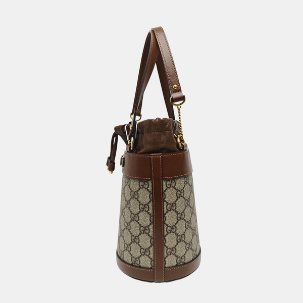 Horsebit 1955 Small Coated Canvas Beige