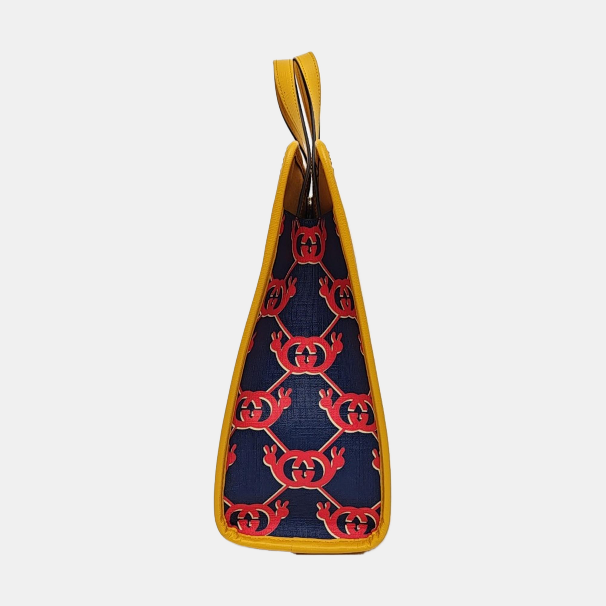 Monogram Coated Canvas Tote Bag Blue