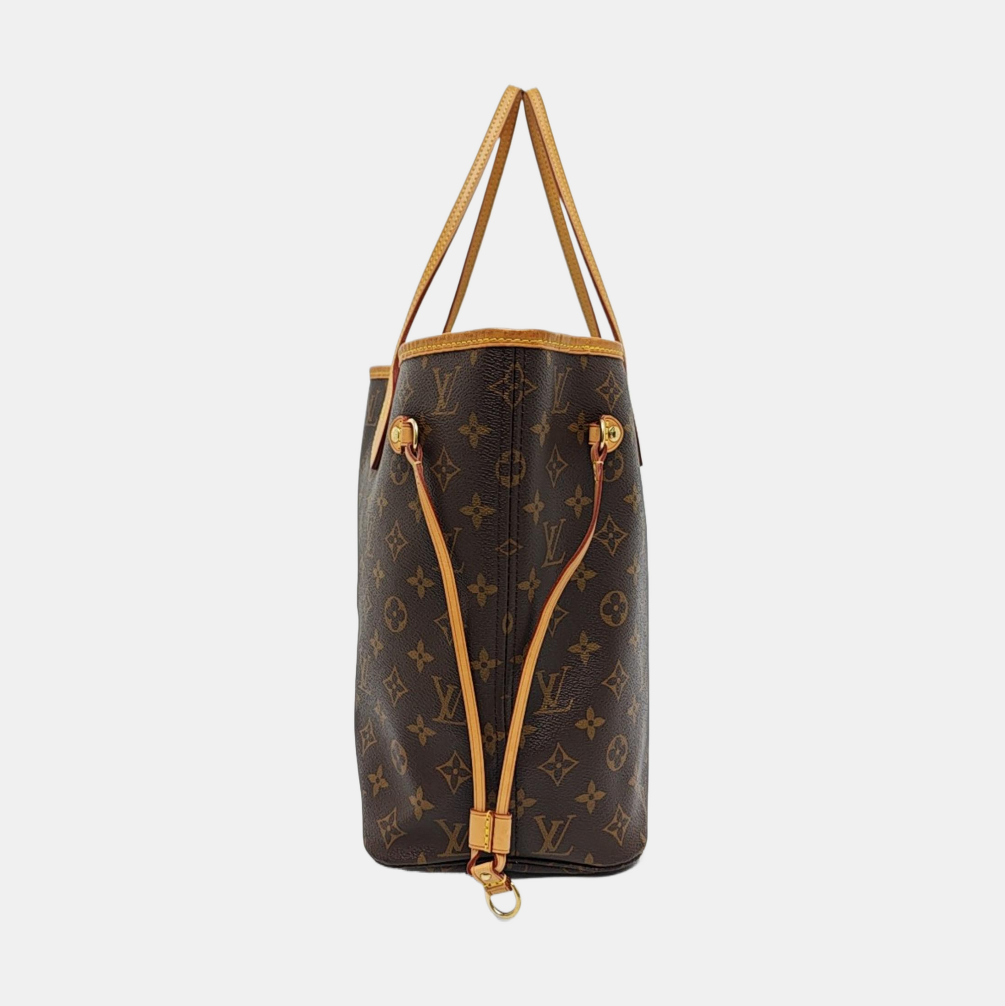 NEVERFULL MM Monogram Coated Canvas Brown