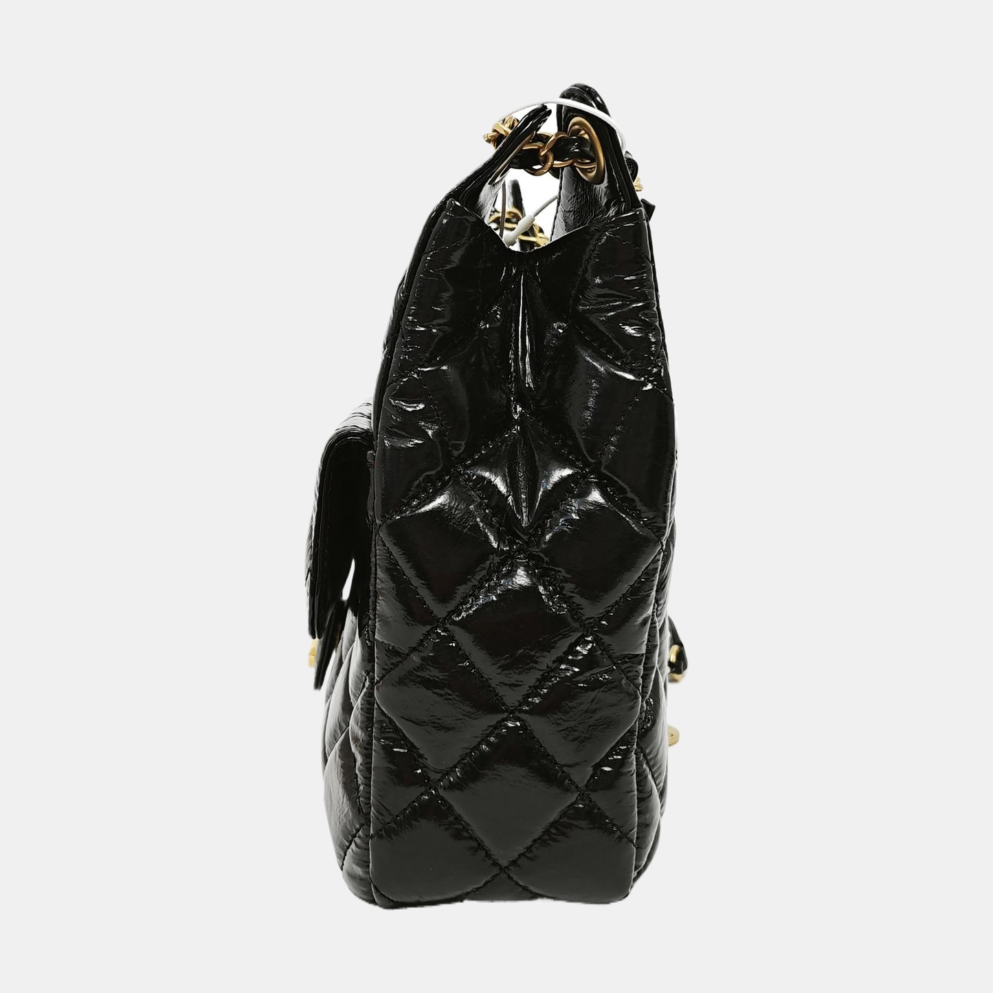 23C HOBO Medium Quilted Calfskin Black