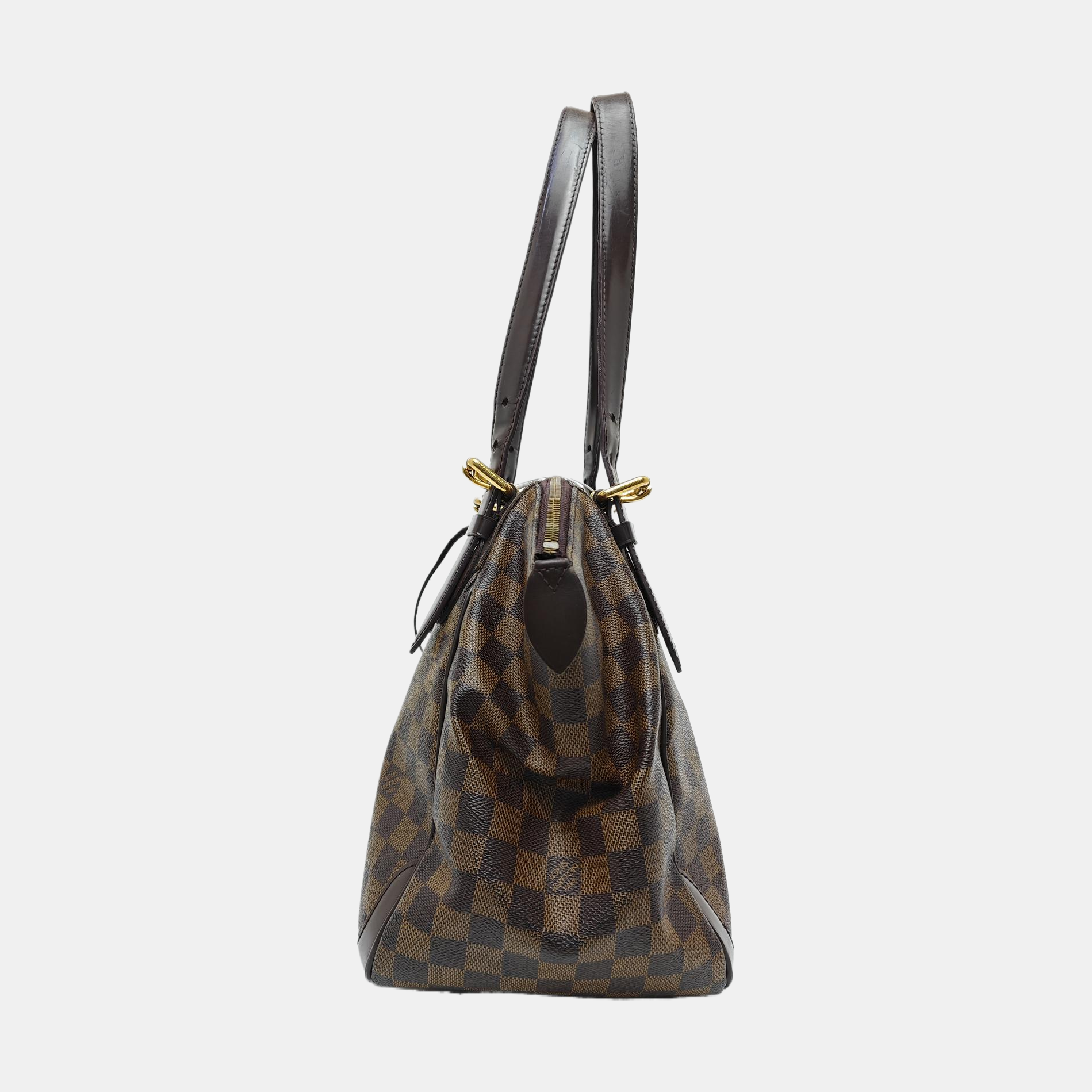 VERONA MM Damier Ebene Coated Canvas Brown