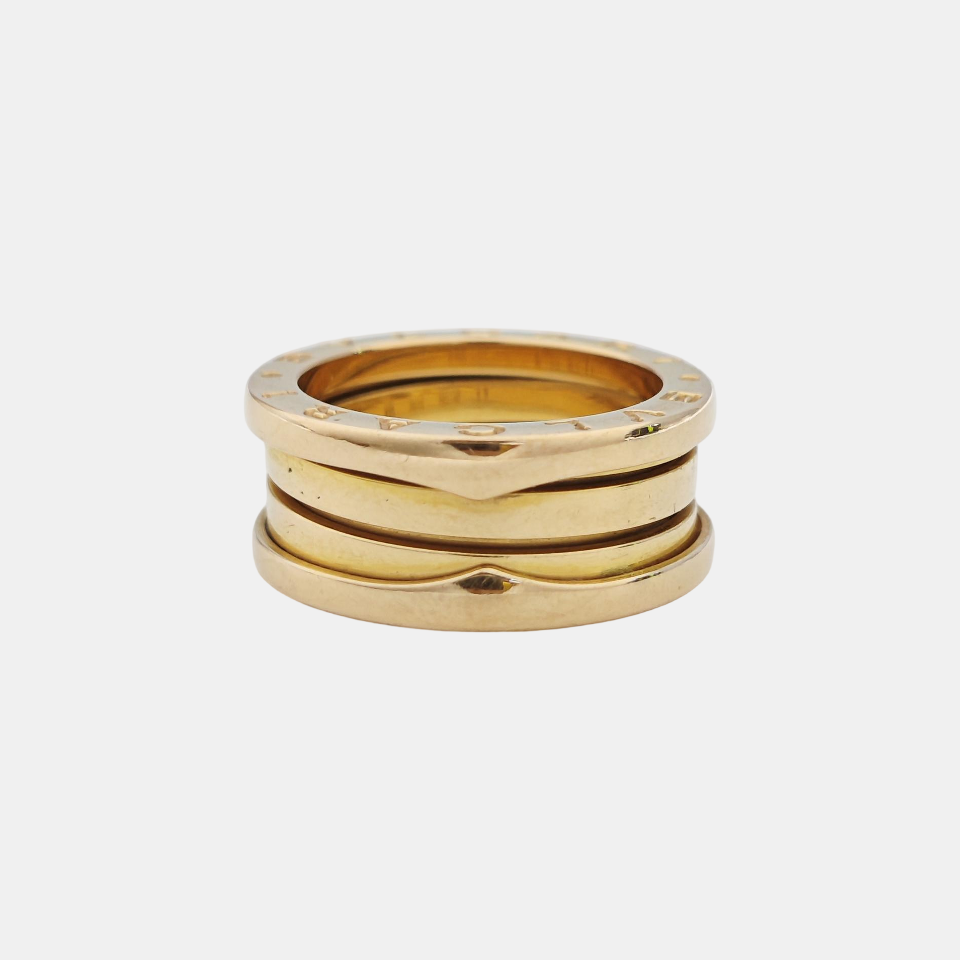 B.ZERO1 18k Rose Gold Ring EU 52