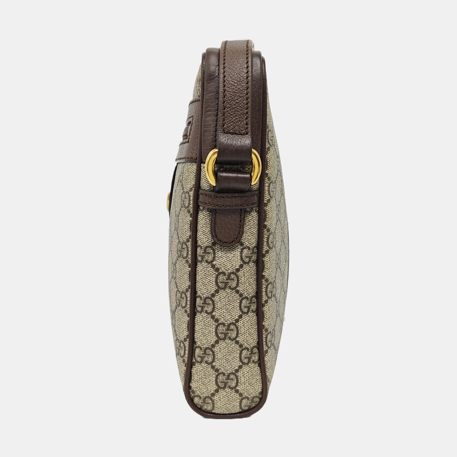 Ophidia Small Monogram Coated Canvas Beige