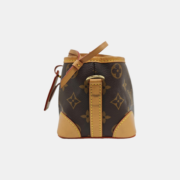 NOÉ Mini Monogram Coated Canvas Brown
