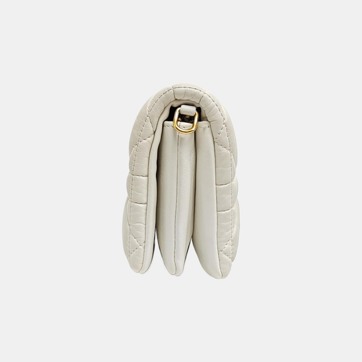 Dior Caro Small Cannage Calfskin White