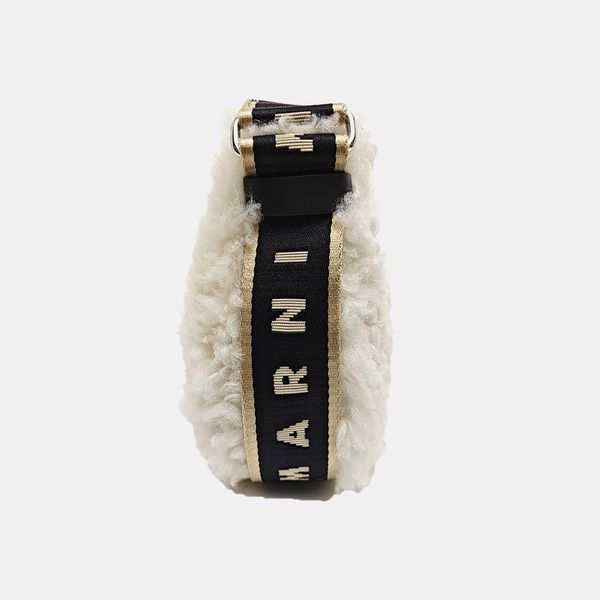 Sheepskin Shoulder Bag White