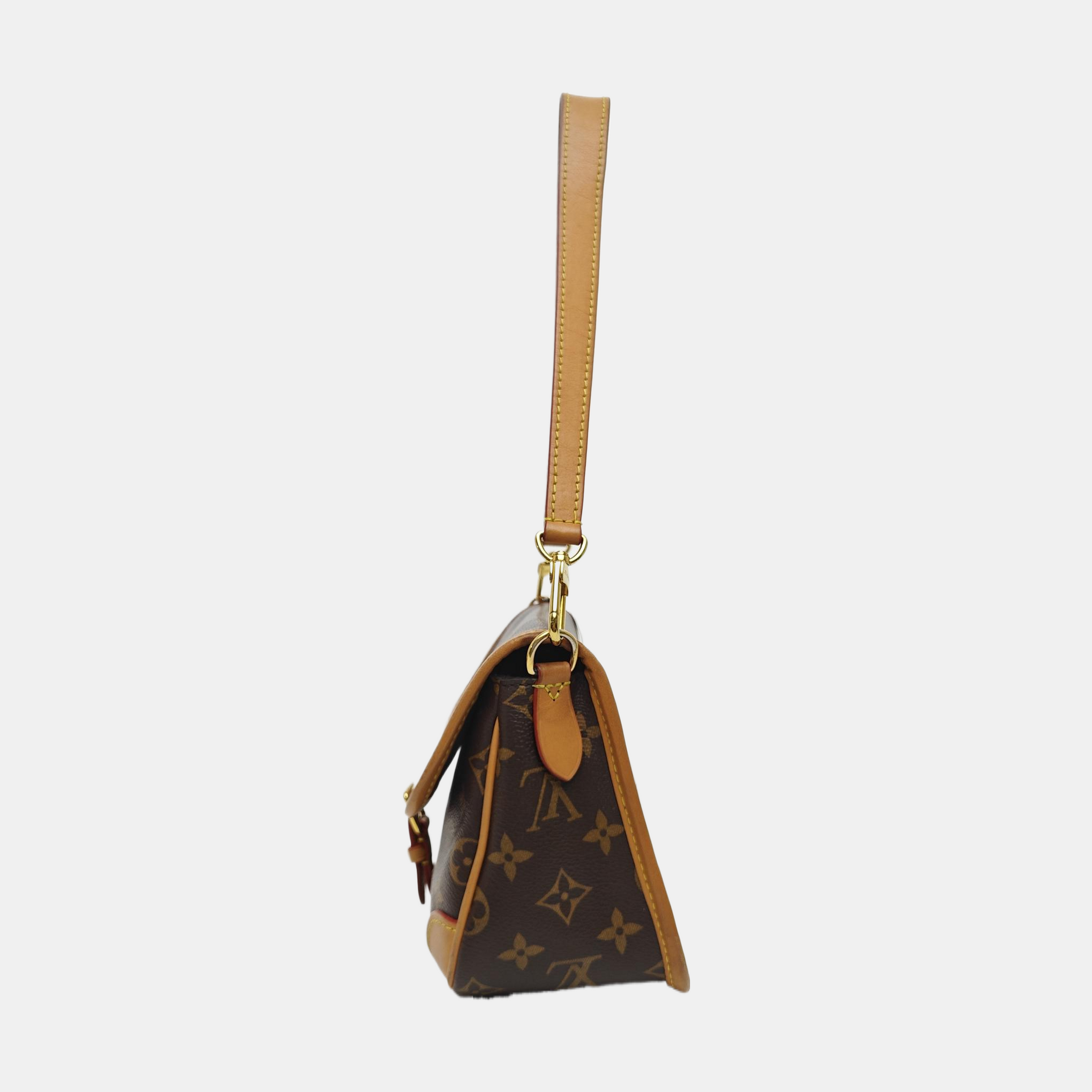 DIANE Monogram Coated Canvas Brown