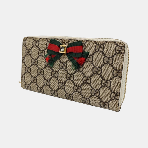 Monogram Coated Canvas Wallet Brown
