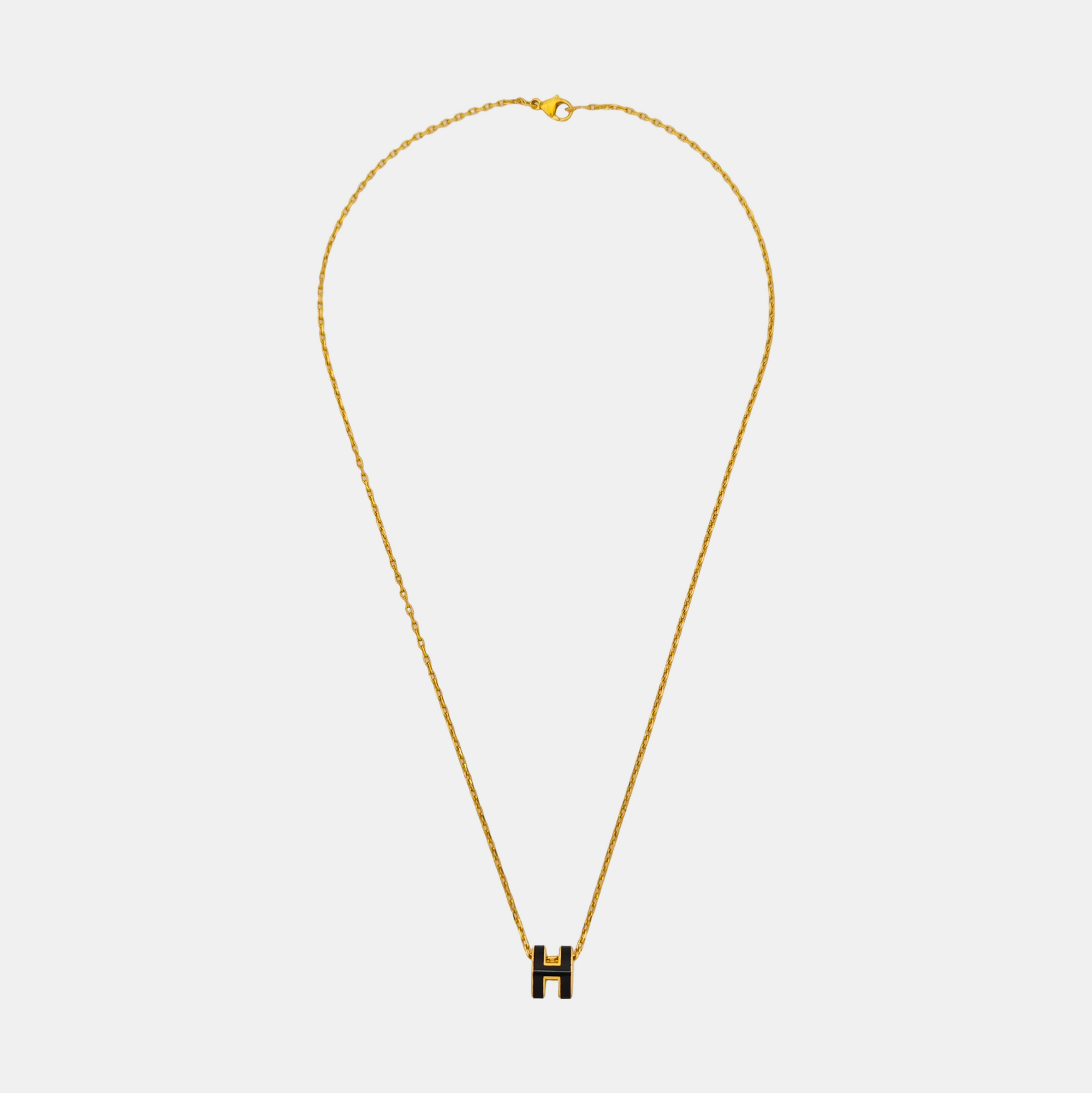 Pop H Metal Gold Necklace