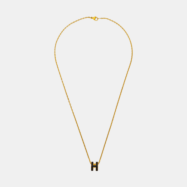 Pop H Metal Gold Necklace
