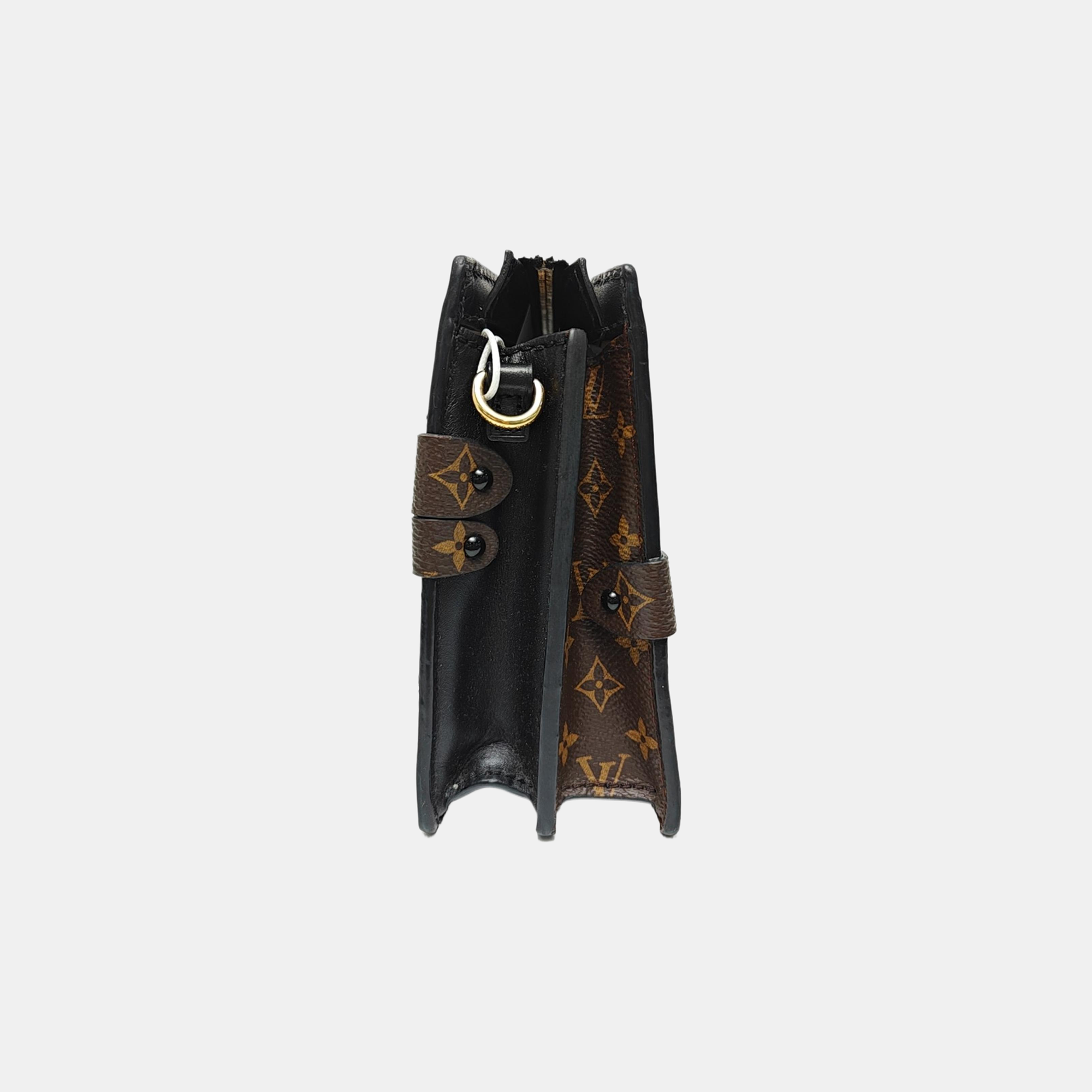 TRUNK Monogram Coated Canvas Brown
