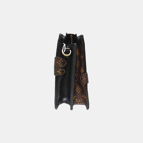 TRUNK Monogram Coated Canvas Brown