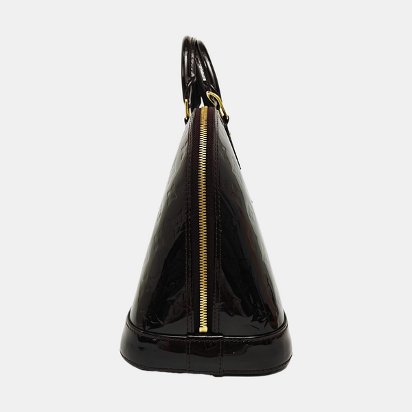 ALMA PM Monogram Patent Leather Red