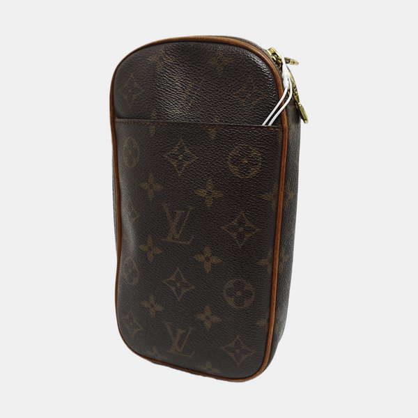 GANGE Monogram Coated Canvas Brown