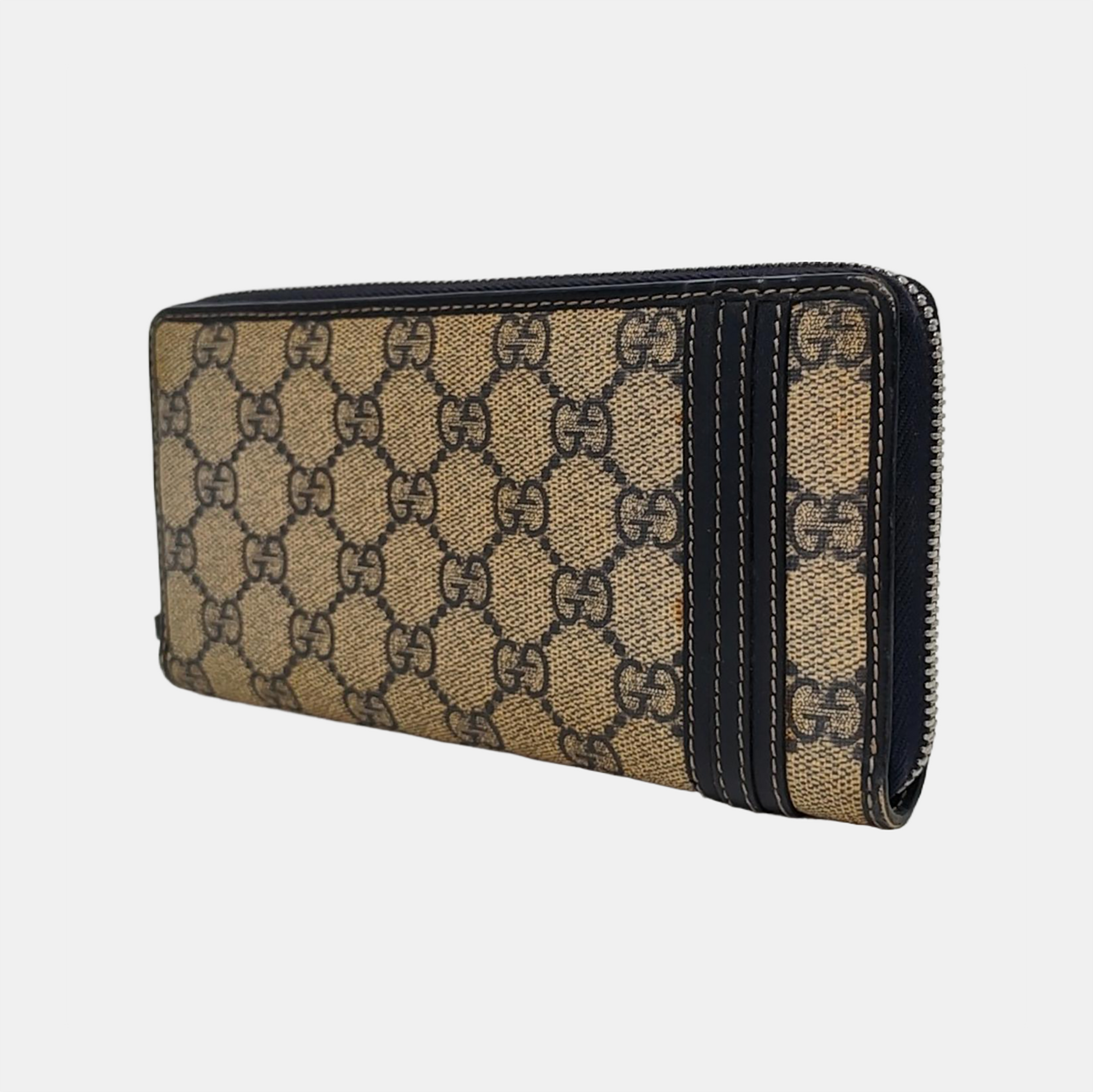 Monogram Coated Canvas Wallet Beige