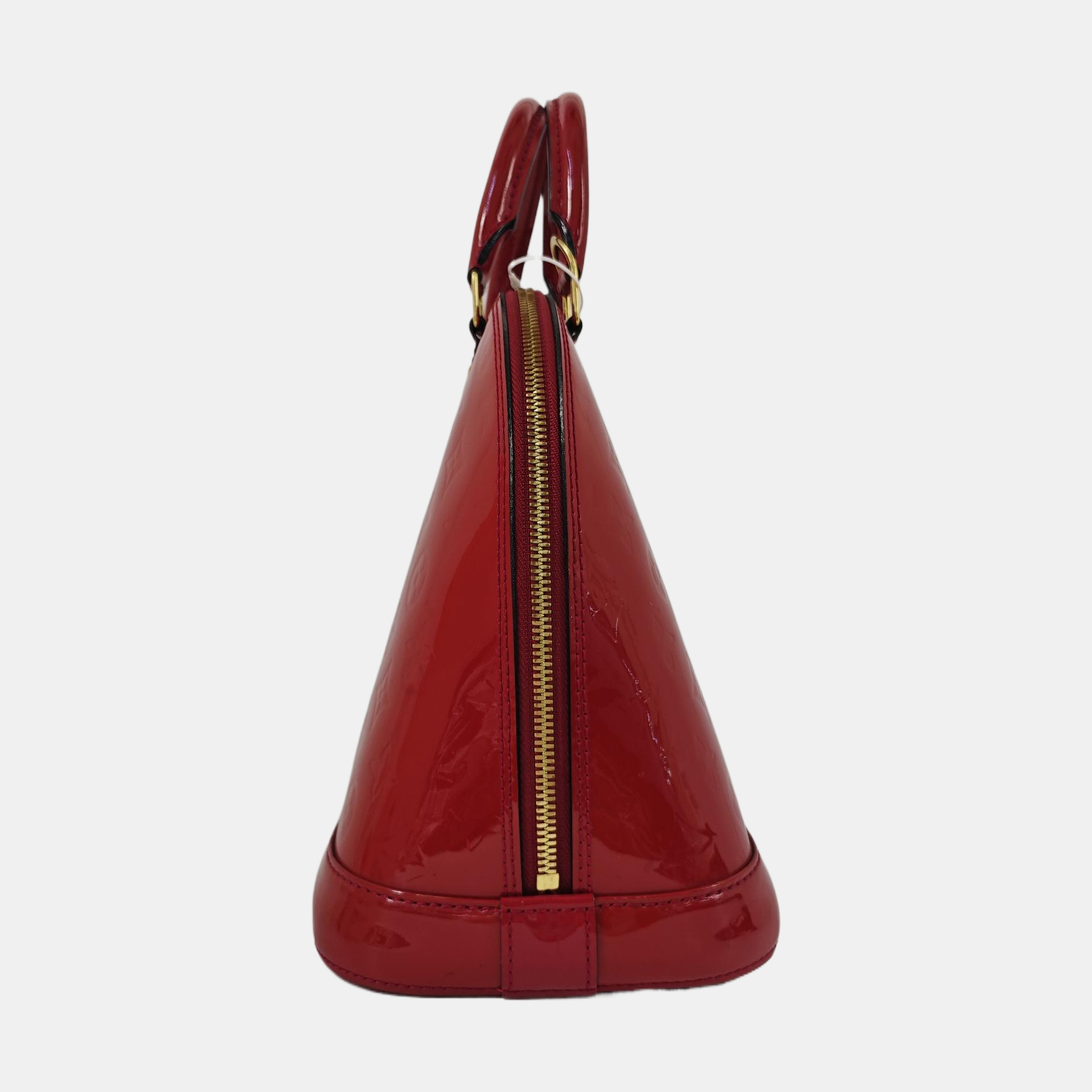 ALMA PM Monogram Patent Leather Red