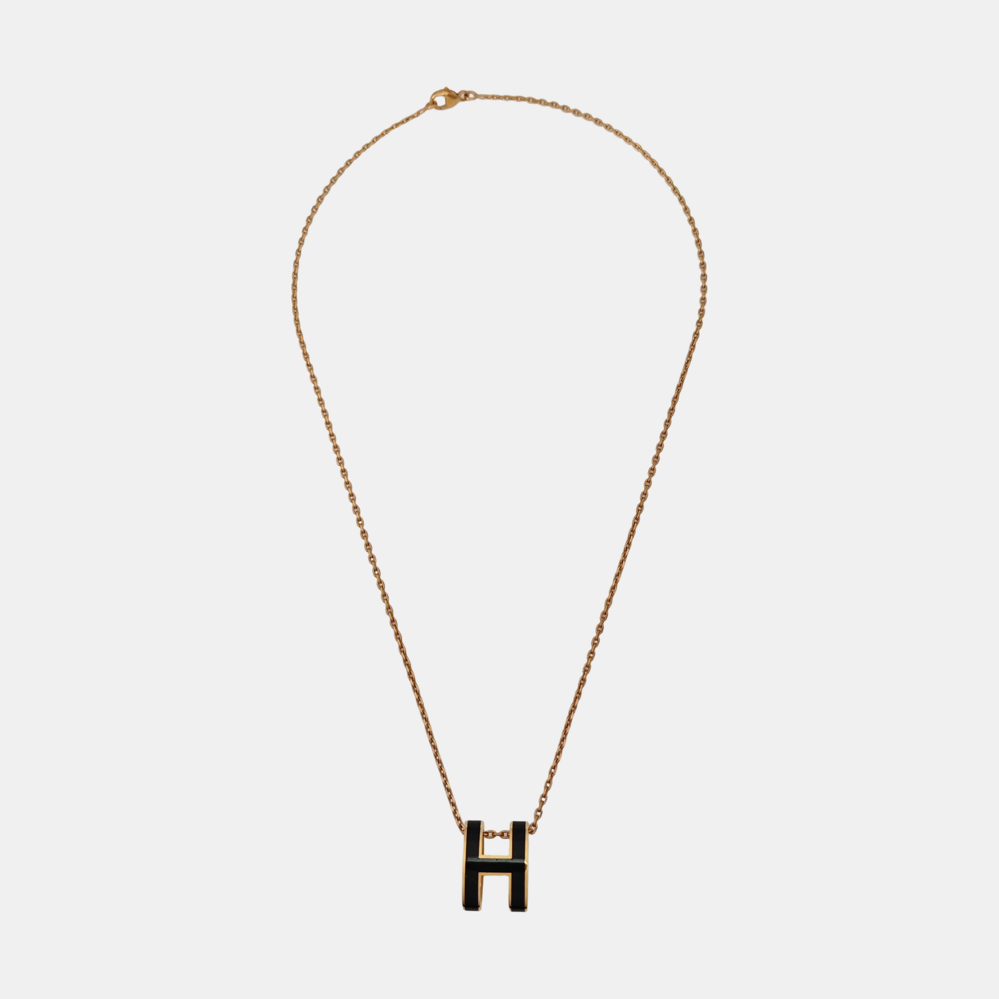Pop H Metal Rose Gold Necklace