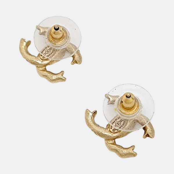 Metal Gold Stud Earrings