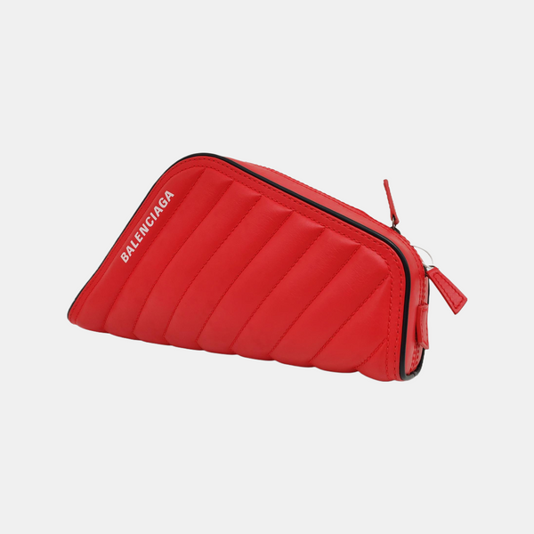 Camera Quilted Calfskin Red