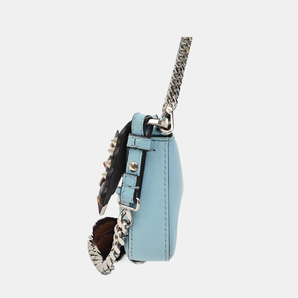 Baguette Micro Calfskin Blue