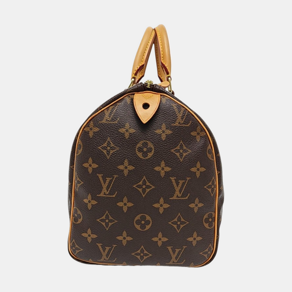SPEEDY 30 Monogram Coated Canvas Brown
