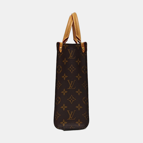 SAC PLAT BB Monogram Coated Canvas Brown