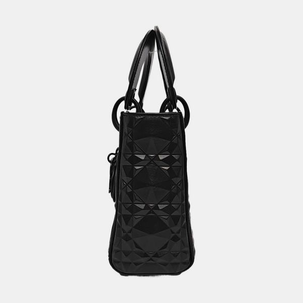 Lady Dior Mini Quilted Calfskin Black