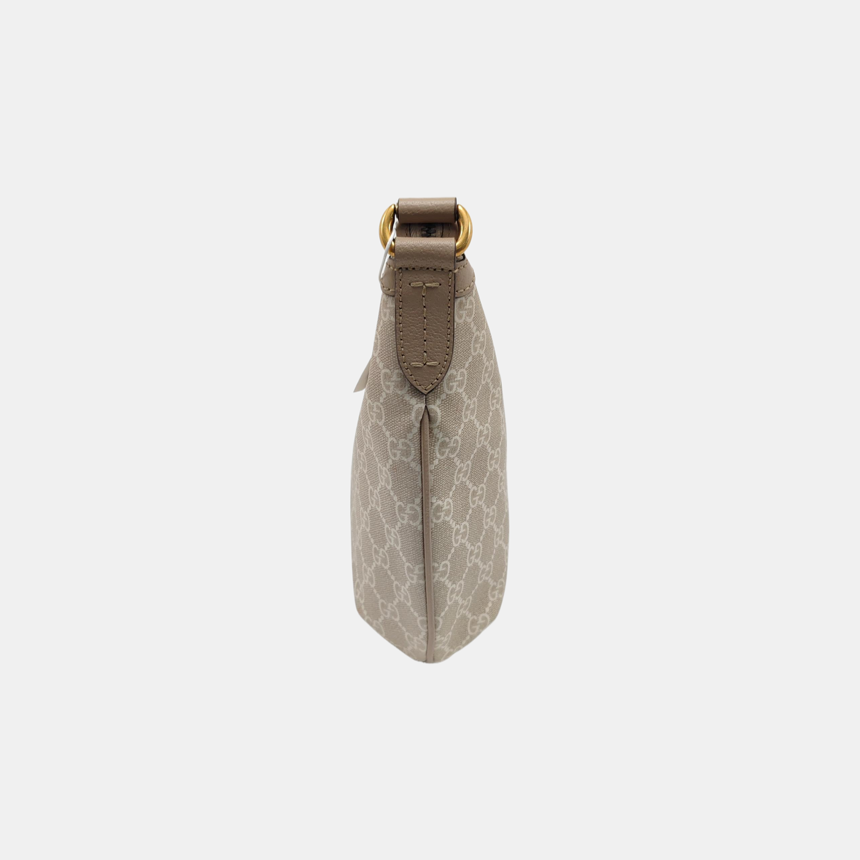 Ophidia Small Monogram Coated Canvas Beige