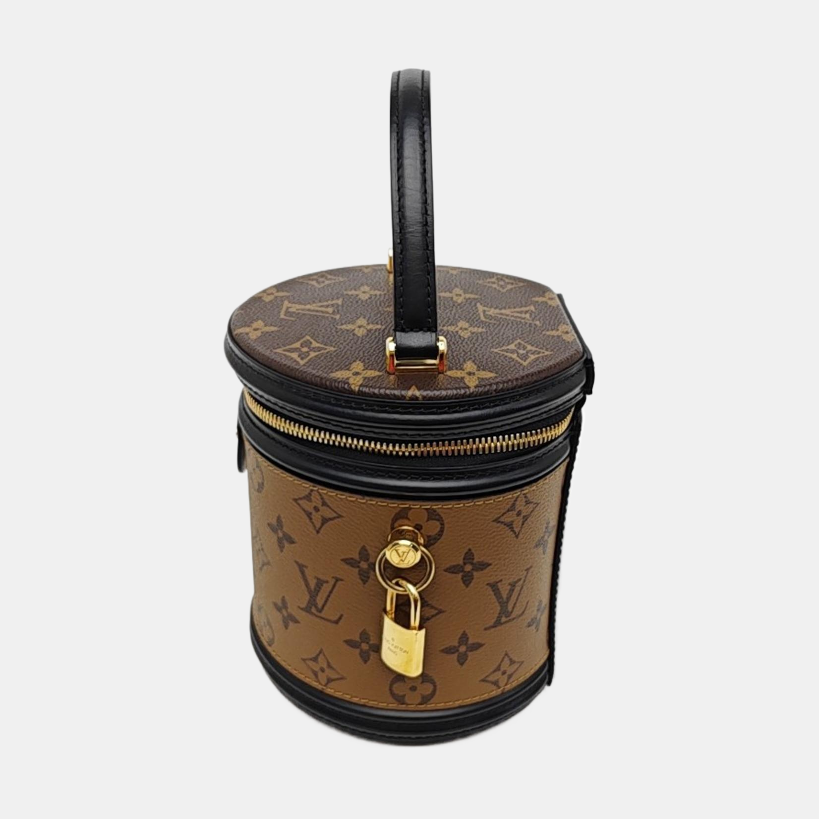 CANNES PM Monogram Coated Canvas Brown